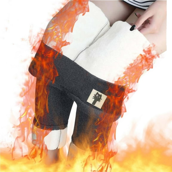 Fewfanhot Women's Fleece Lined Leggings with Soft Wool Blend Fabric for Cold Protection and All-Day Winter Comfort