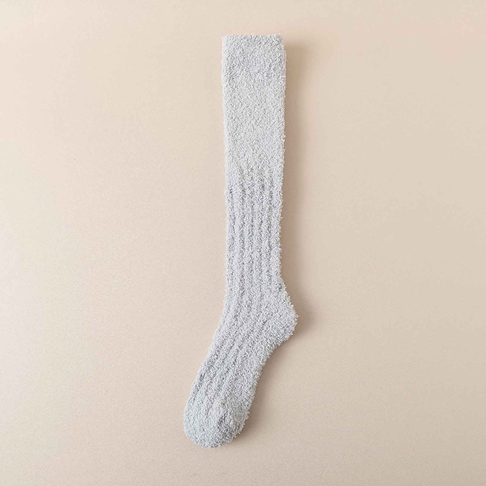 Fewfanhot Women's Fleece Slipper Socks - Thick Fuzzy Cozy Warm Anti ...