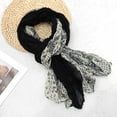 thumbnail image 1 of Fewfanhot Women's Floral Silk Scarf Versatile Fashion Accessory for Elegant Neckwear Windproof Cold Weather Shawls Scarves, 1 of 3