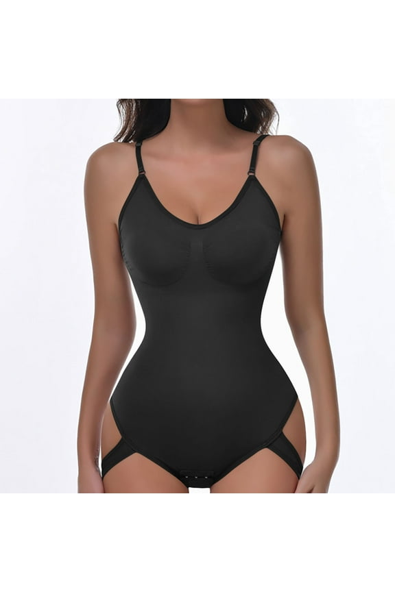 Women's Full Body Shapewear Bodysuit - Seamless Tummy Control One-Piece with Adjustable Straps for Everyday Wear and Special Events
