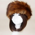 thumbnail image 1 of Fewfanhot Women's Hat, Hollow Top, Hood Cover, Brimless Hat Imitation Fur, Thickened Hat, Warm Hat Ring, 1 of 3