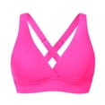 thumbnail image 1 of Fewfanhot Women's High-Waist Bikini Top, Solid Color Top with Adjustable Straps and Removable Padding for Beach and Pool, 1 of 4