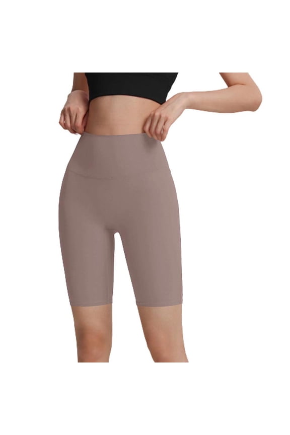Women's High Waist Cutout Biker Shorts, Stretchy Tummy Control Workout Shorts, Breathable Fitness Shorts for Yoga & Gym Wear, S-XL