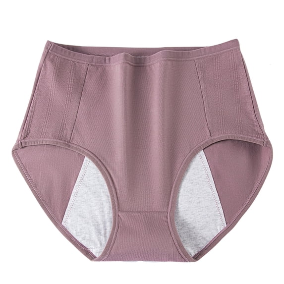 Fewfanhot Women's High Waist Leak-Proof Period Panties, Cotton Lined Menstrual Briefs Tummy Control Comfort Underwear for Postpartum & HeavyFlow Days
