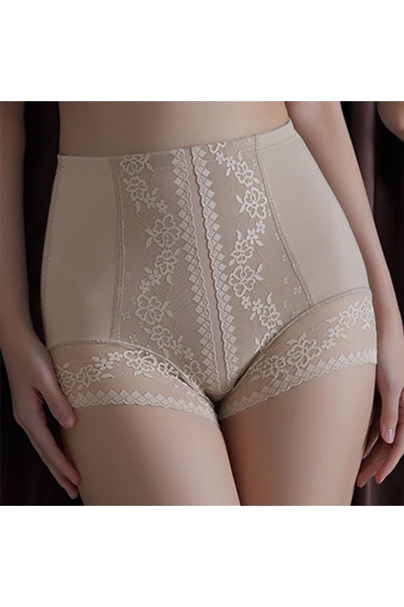 Women's High-Waisted Shapewear Shorts for Tummy-Control & Smoothing, Comfortable Seamless Shapewear Bottoms Under Dresses and Pants
