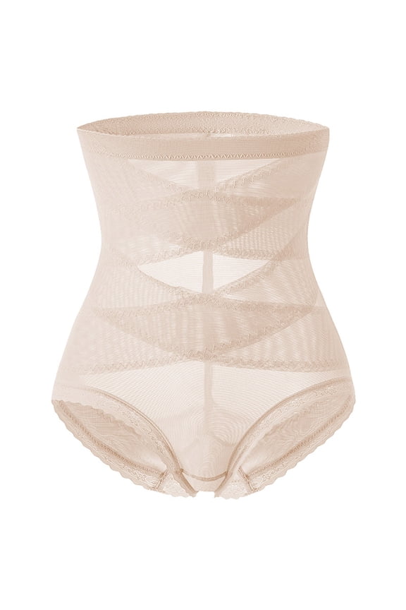 Women's High-Waisted Shapewear Shorts for Tummy-Control & Smoothing, Comfortable Seamless Shapewear Bottoms Under Dresses and Pants