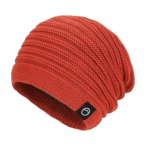 Fewfanhot Women's Knit Beanie Hat - Soft Chunky Winter Hat with Fold-Up Brim for Cold Weather and Fashionable Outdoor Activities
