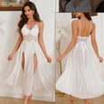 thumbnail image 1 of Fewfanhot Women's Lace Dress, Embroidery Lace-Up Camisole and T-Back Sleeping Skirt for Elegant Homewear Romantic Nights, 1 of 8