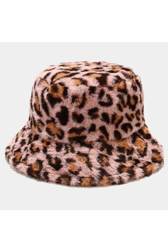 Women’s Leopard Print Bucket Hat, Fashion SunHat with Wide Brim for Beach Vacation Travel and Outdoor Sun Protection