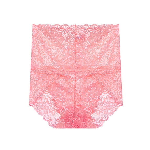 Fewfanhot Women's Lightweight Lace Underwear Breathable Mesh Design Regular & Plus Size Comfortable Full Coverage Panties