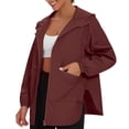thumbnail image 1 of Fewfanhot Women's Lightweight Waterproof Rain Jacket Full Zip Coat with Hood for Hiking, Travel and Rainy Days, 1 of 7