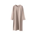 thumbnail image 1 of Fewfanhot Women's Long Sleeve Nightgown with Built-in Bra, Soft Flannel Thermal Sleep Dress, Cozy Loungewear, 1 of 5