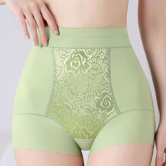 Fewfanhot Women's Mesh Shapewear High Waisted Tummy Control - Breathable Seamless Elastic Panties Girdle Underwear