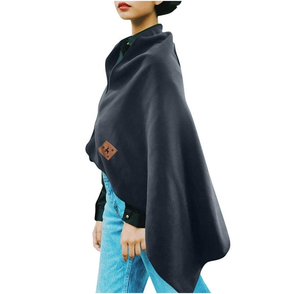 Fewfanhot Women's Multi-Functional Heating Shawl Blanket with Wearable Design for Winter Indoor Comfort