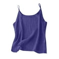 thumbnail image 1 of Fewfanhot Women's New-Style Tank Top Cotton Linen Casual Crew Neck Sleeveless Cami Top Stylish Daily Soft Comfortable All-Match Tops S-XXL, 1 of 6