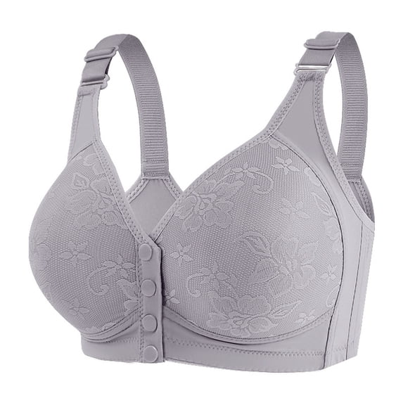 Fewfanhot Women's Plus Size Front Closure Nursing Bra, Mesh Bra with Adjustable Straps, Soft Padded Maternity Bra Wireless Comfort Breathable & Supportive Sports Bra