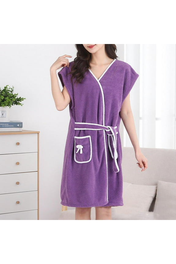 Women's Plush Robe - Cloudlike Softness Comfort, Spa Nights & Mornings Cozy Self-Care at Home