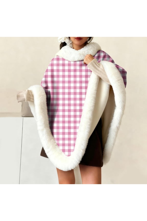 Women's Printed Fleece Shawl Collar Vest with Plush Lining for Casual Outerwear and Everyday Home Wear