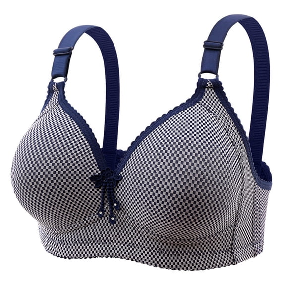 Fewfanhot Women's Seamless Adjustable Comfort Bra Wirefree Ultra-Soft for Daily Wear & Sleep 32-40B/C/D Black White 1-Pack
