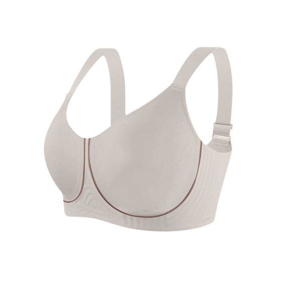 Fewfanhot Women's Seamless Bra - Solid Color Sling Design with Removable Pads for Comfortable Daily Wear and Support