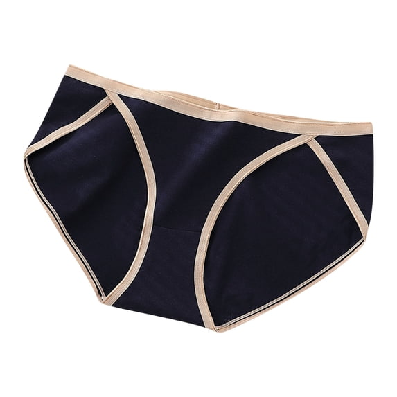 Fewfanhot Women's Seamless High-Cut Extended Size Briefs, Color Block Stretchy Comfy No-Show Underwear for Curvy Figures & All-Day Wear