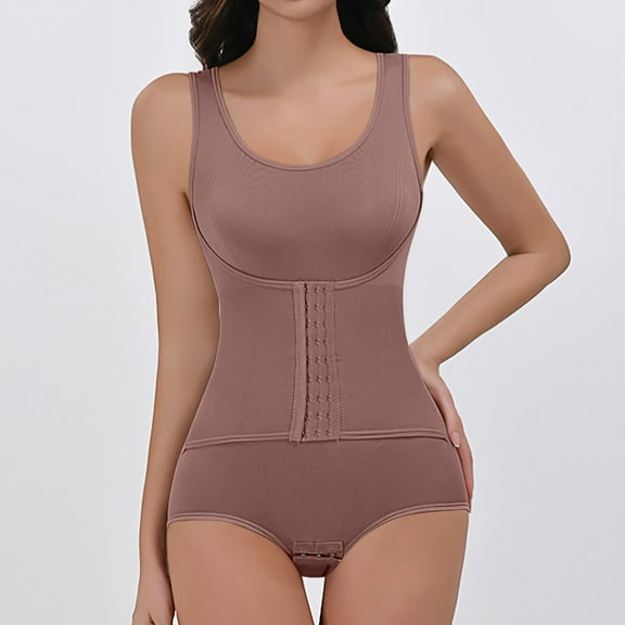 Fewfanhot Women's Shapewear Bodysuit Tummy Control Body Shaper Seamless Smooth & Comfy Waist Body Suit