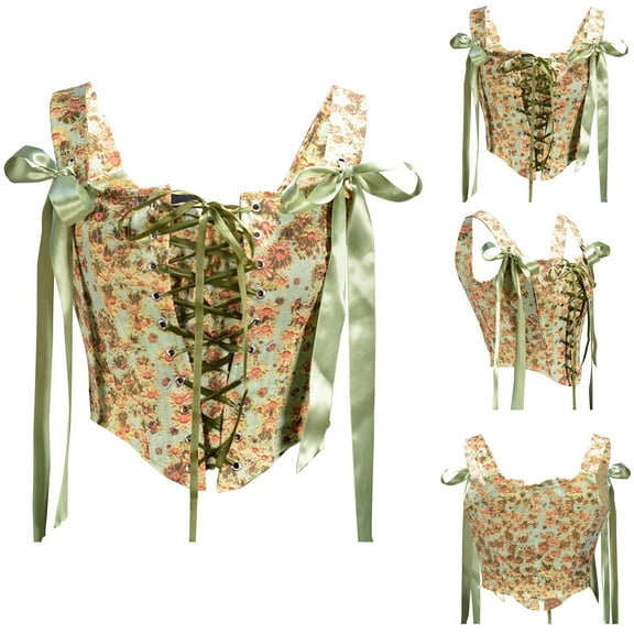 Fewfanhot Women's Shapewear Corset Camisoles - Vintage Seamless Tummy Control Tanks for Streamlined Look Under Garments