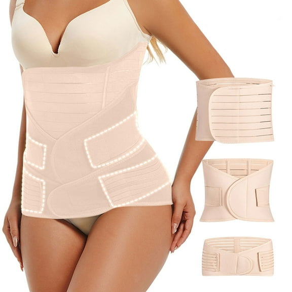 Fewfanhot Women's Shapewear Set Two Piece for Postpartum Tummy Control, Comfort Seamless Bodysuit for Daily Wear and Special Occasions