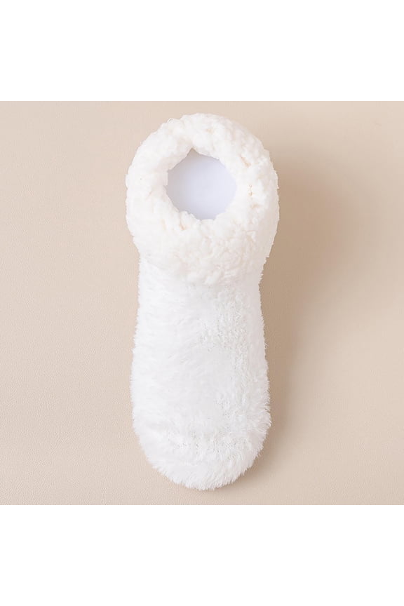 Fewfanhot Women's Slipper Socks - Winter Warm Fleece Lined Cozy Soft Fuzzy Non-Slip Design for Indoor Comfort Wear