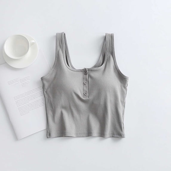 Fewfanhot Women's Summer Solid Color Sleep Camisole - Padded Sling with Lace Trim, Fashion Backless Design Soft Tank Top Nightwear