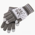 thumbnail image 1 of Fewfanhot Women's Thermal Touchscreen Gloves with Snowflake - Stretch Knit Winter Design with Insulated Lining for Cold Weather Protection, 1 of 4
