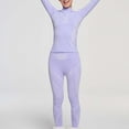 thumbnail image 1 of Fewfanhot Women's Thermal Underwear Set Winter Skiing Base Layer Breathable Tight Fit Solid Color Warm Sportswear, 1 of 7