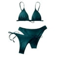 thumbnail image 1 of Fewfanhot Women's Three-Piece Swimsuit Set, Bikini with Cutout Back Design and Removable Padding for a Complete Beach Look, 1 of 4