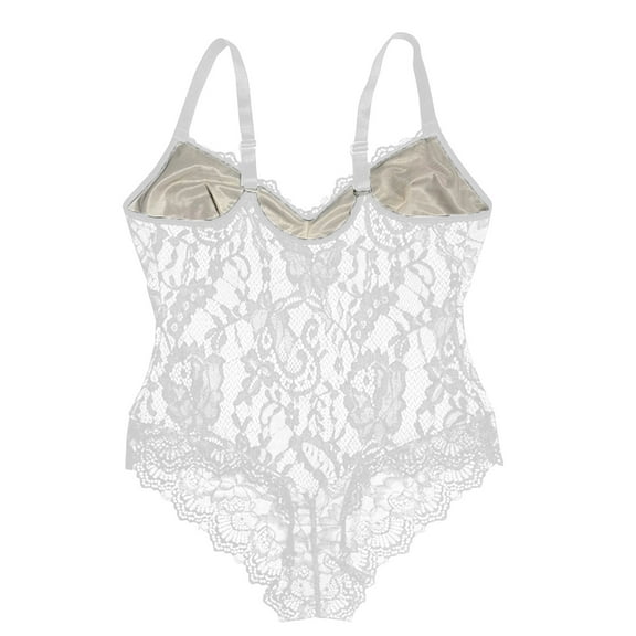 Fewfanhot Women's Tops - Lace Cami Bodysuit with Inner Straps, Shapewear Tummy Control & Smoothing, Camisole Tank Tops for Daily Wear