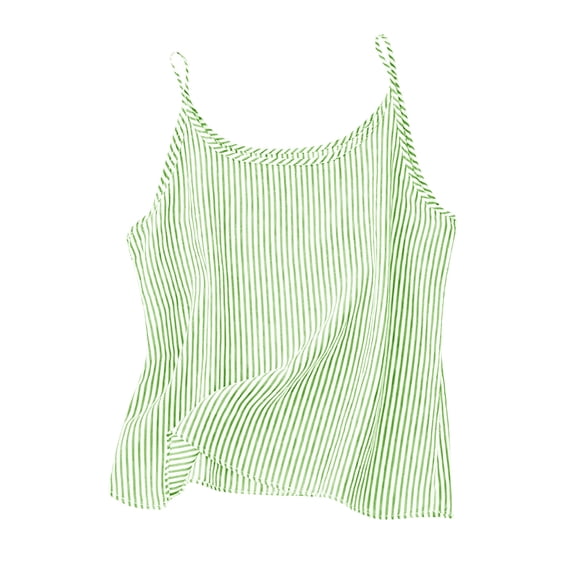 Fewfanhot Women's Tops, Tees & Blouses Linen Sleeveless Tank Tops Basic Summer Casual Crewneck Blouse