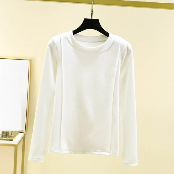 Fewfanhot Women's Velvet Loungewear Top, Wrap Style Round Neck Long Sleeve Soft Fabric for Chilly Evenings