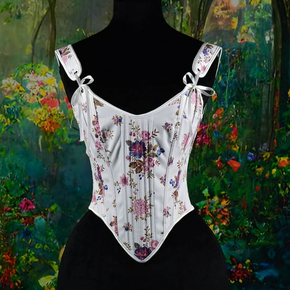 Fewfanhot Women's Waist Cincher Shapewear - High Compression Elastic Corset Flexible Boning for Body-Shaping Special Occasion Wear Valentines Gifts