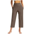 thumbnail image 1 of Fewfanhot Women's Wide Leg Yoga Pants with Side Pockets, Multi-Color High-Waisted Stretchy Workout Bottoms Comfy Athletic Pants for Yoga, Gym & Daily Wear, 1 of 9