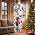 thumbnail image 1 of Fewfanhot Women's Winter Sleepwear Ensemble - Plush Long Sleeve Lounge Set with Functional Pockets for Cozy Seasonal Comfort, 1 of 6