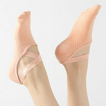 Fewfanhot Women's Yoga Socks Slip Sweat Absorbing Cotton Socks Exercise Fitness Slip Dance for All Season