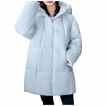 thumbnail image 1 of Fewfanhot Womens Jacket Thickened Winter Coat Hooded with Deep Pockets, Ladies Warm Winter Jacket, 1 of 9