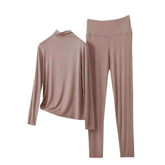 Fewfanhot Womens Pajamas Set Long Sleeve Sleepwear Loungewear Top and Pants 2 Piece Pjs Set