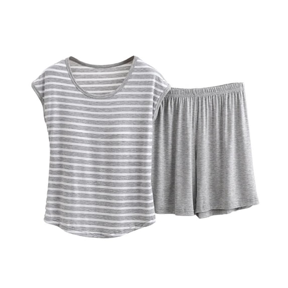 Fewfanhot Womens Pajamas Sleeveless 2 Piece Pjs Sets Summer Casual Lounge Sleepwear with Pockets