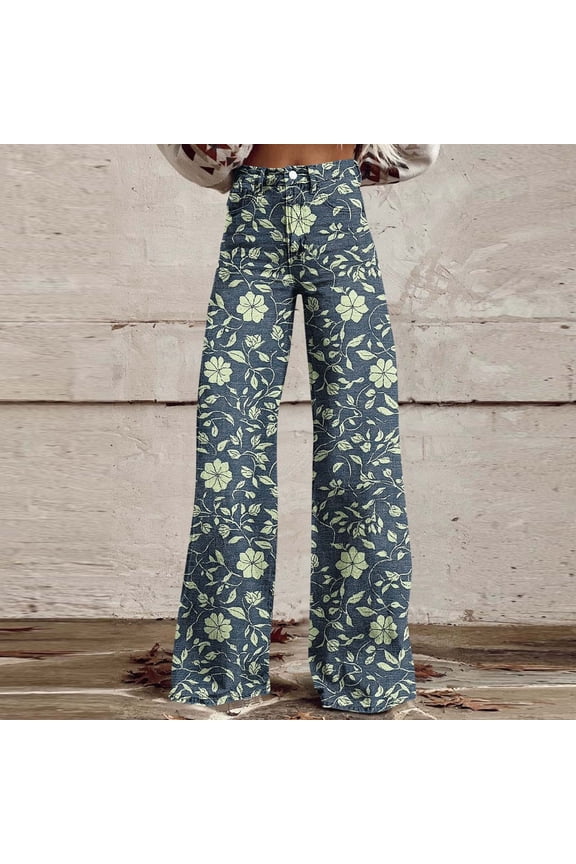 Womens Pants High Waist Wide Leg Tummy Control Bell Bottom Flared Yoga Leggings for Women