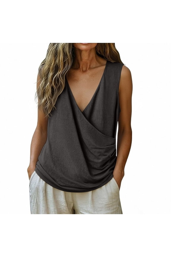 Womens Spring Tops Halter Top 2026 Spring Tie Wrap V Neck Fitted Summer Tops Backless Fashion Clothes