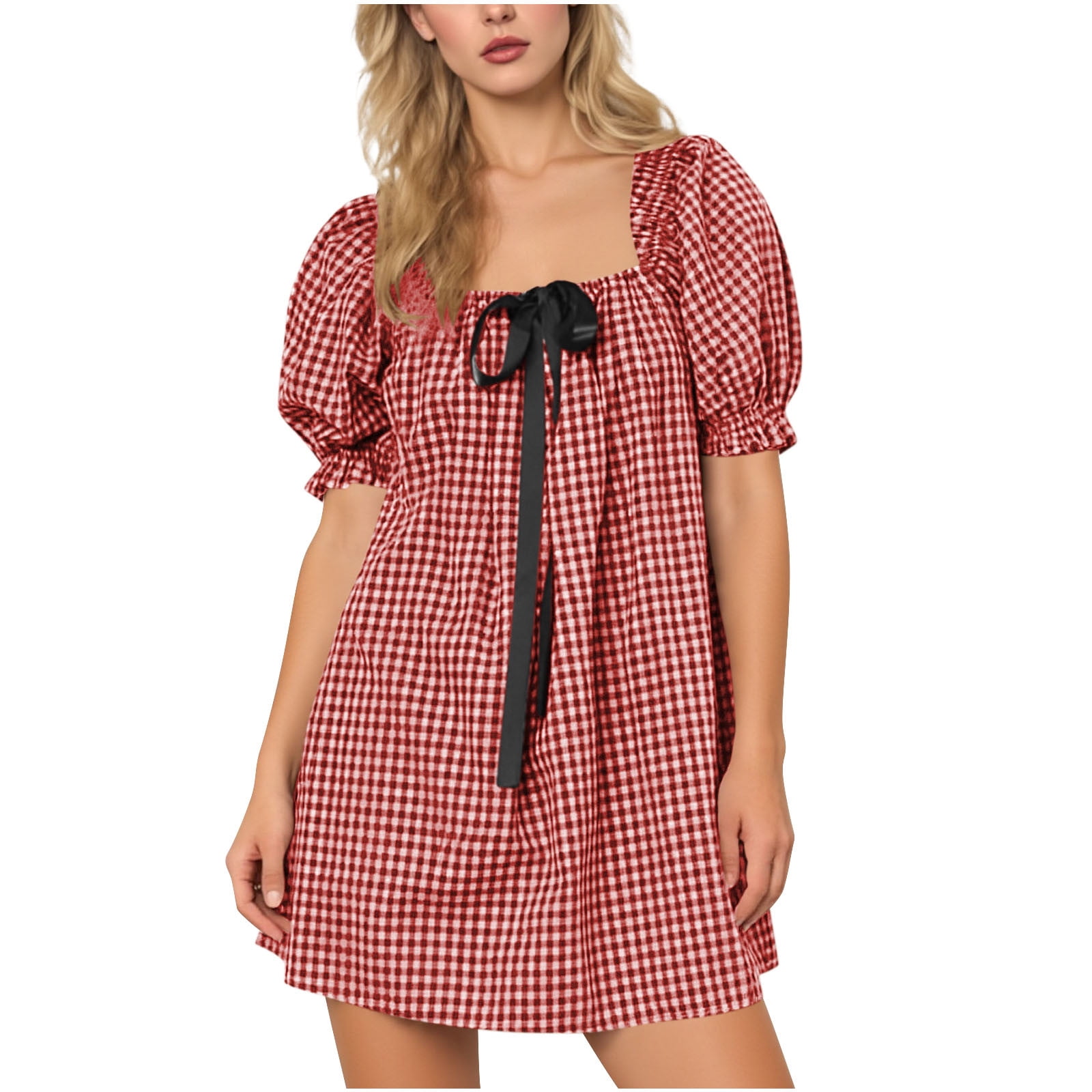button up dress short Blue Stripe Cotton Pleated Shirt - Mini Dresses Made from mid Day Gaun Pesta Cream Formal Color:LIGHT IVORY