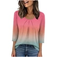 thumbnail image 1 of Fewfanhot Womens Summer Outfits Casual Fashion Printed Casual Round Neck Summer Outfits Early Fall Fashion Spring Clothes, 1 of 6
