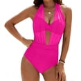 thumbnail image 1 of Fewfanhot Womens Swimsuits High Waisted Bikini Sets Tummy Control Swimsuits Modest Two Piece Mesh Cover Up Bathing Suit, 1 of 5
