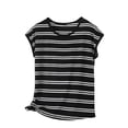 thumbnail image 1 of Fewfanhot Womens Tank Tops Striped Sleeveless Slim Fit Summer Casual Shirts Crew Neck Basic Tops, 1 of 5