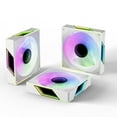 thumbnail image 1 of FexaDon Tek 120mm ARGB Computer Case Fan, 4 Pin PWM, Silent Computer Cooler with Infinity Mirror 1550RPM (3 Pack, White,120mm), 1 of 9